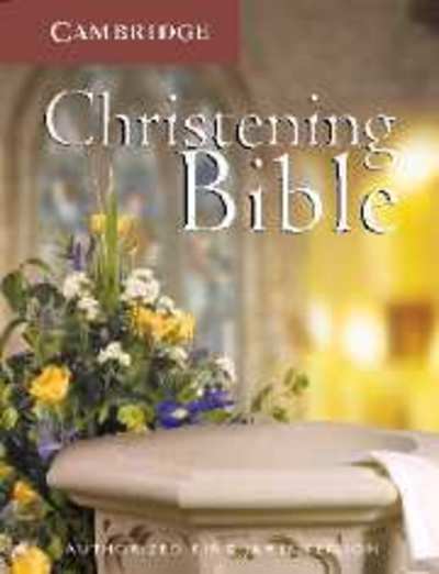 Cover for Cambridge University Press · KJV Christening Bible, Ruby Text Edition, White, KJ221:T KJ11W (Leather Book) [White Imitation] (2004)