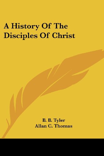 Cover for Samuel Macauley Jackson · A History of the Disciples of Christ (American Church History) (Paperback Bog) (2006)