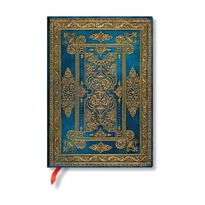 Blue Luxe (Luxe Design) Midi Lined Hardback Journal (Elastic Band Closure) - Luxe Design - Paperblanks - Livres - Paperblanks - 9781439795910 - 1 août 2023