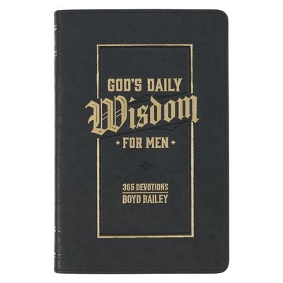Cover for Christian Art Gifts · God's Daily Wisdom for Men 365 Devotions Faux Leather (Book) (2023)