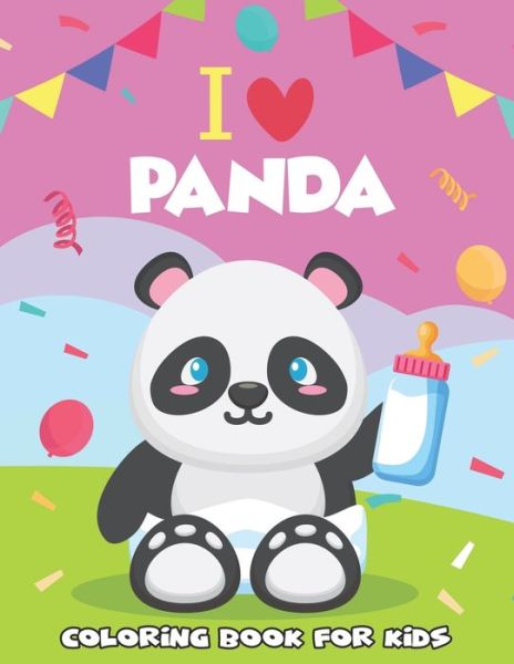 Cover for Diamond Book Publishers · I Love Panda Coloring Book for Kids (Book) (2020)