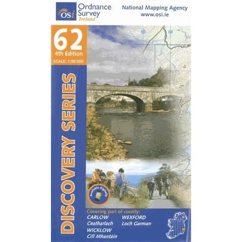 Cover for Ordnance Survey Ireland · Carlow, Wexford, Wicklow - Irish Discovery Series (Kort) [4 Revised edition] (2012)