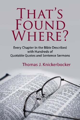 Cover for Thomas J Knickerbocker · That's Found Where? (Paperback Book) (2013)