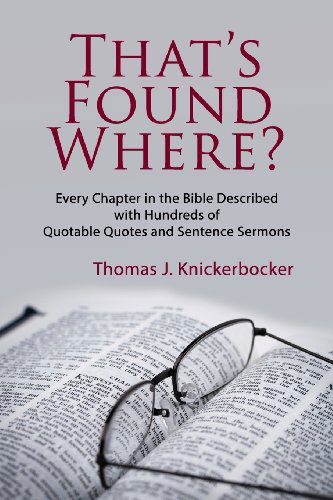 Cover for Thomas J Knickerbocker · That's Found Where? (Pocketbok) (2013)