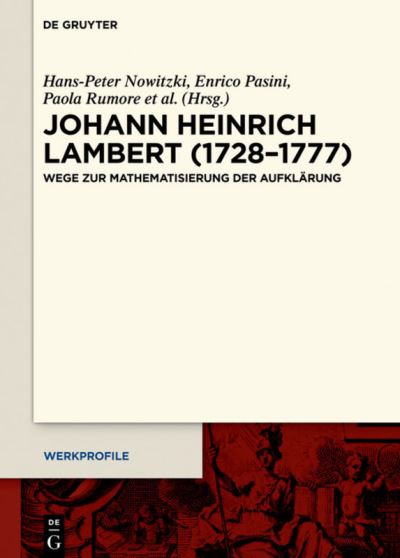 Cover for Hans-Peter Nowitzki · Johann Heinrich Lambert (1728-1777) (Hardcover Book) (2022)