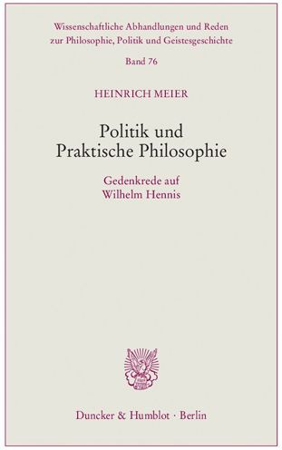 Cover for Meier · Politik und Praktische Philosophi (Book) (2014)