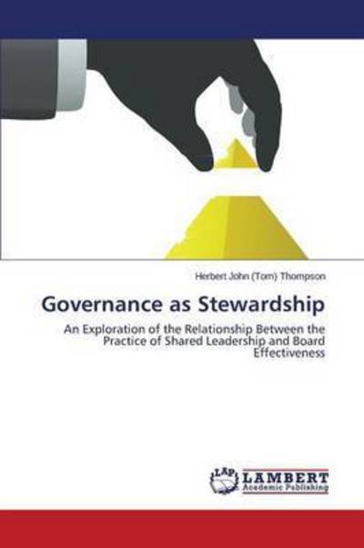 Cover for Thompson Herbert John (Tom) · Governance As Stewardship (Paperback Book) (2015)