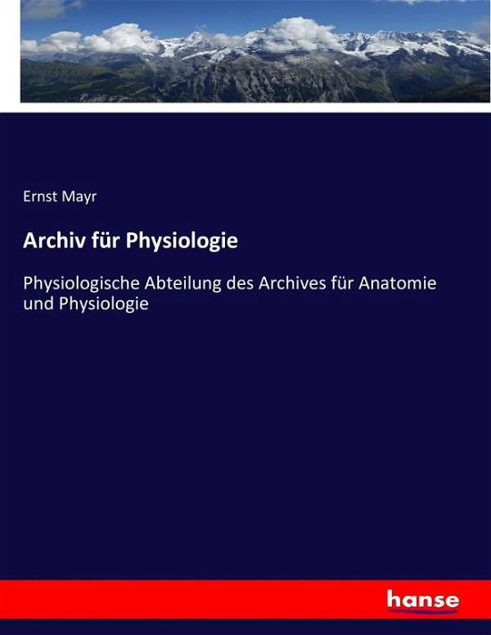 Cover for Mayr · Archiv für Physiologie (Buch) (2017)