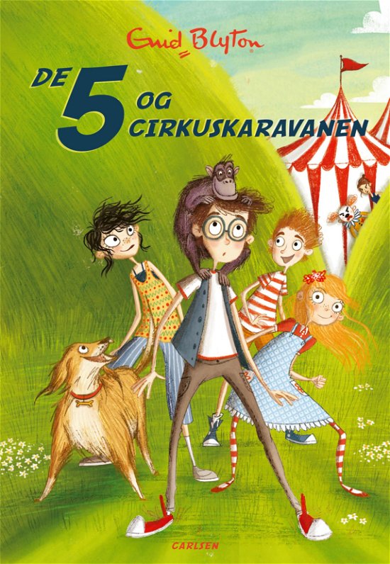 Cover for Enid Blyton · De 5: De 5 (5) - De 5 og cirkuskaravanen (Hæftet bog) [1. udgave] (2019)