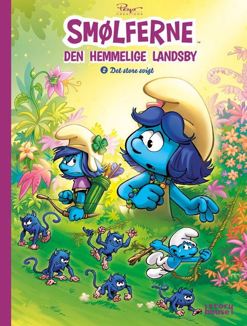 Cover for Smølferne: Den hemmelige landsby (Hardcover Book) (2024)