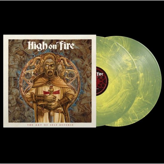 Cover for High On Fire · The Art Of Self Defense (LP) [Limited Yellow &amp; Green edition] (2023)