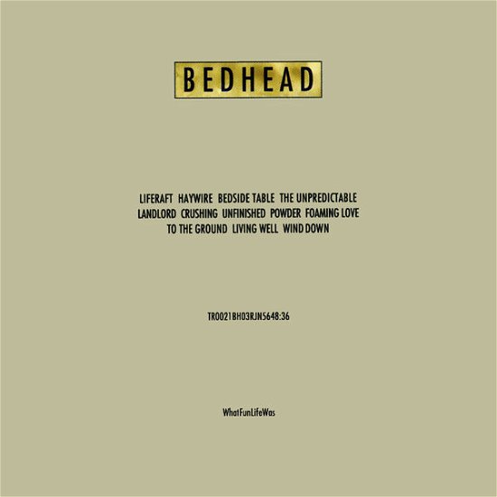 Cover for Bedhead · Whatfunlifewas (LP) [180 gram edition] (2014)