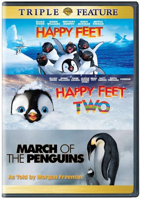 Cover for Happy Feet / Happy Feet 2 / March of the Penguins (DVD) (2014)