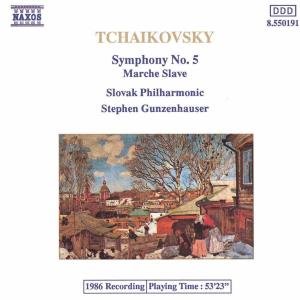Cover for Gunzenhauser / Slowak. Philh. · TCHAIKOVSKY: Symphony 5 (CD) (1991)