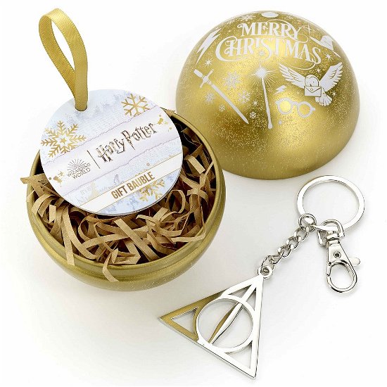 Cover for Harry Potter · Harry Potter Gold Bauble With Deathly Hallows Keyring (MERCH) (2022)