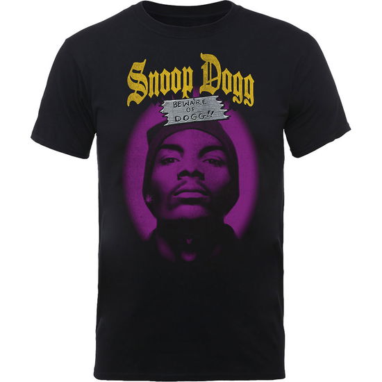 Cover for Snoop Dogg · Snoop Dogg Unisex Tee: Beware of the Dogg (CLOTHES) [size S] [Black - Unisex edition] (2020)