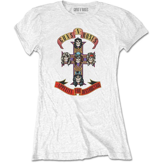 Guns N' Roses Ladies T-Shirt: Appetite for Destruction (Retail Pack) - Guns N Roses - Merchandise -  - 5056170661911 - 