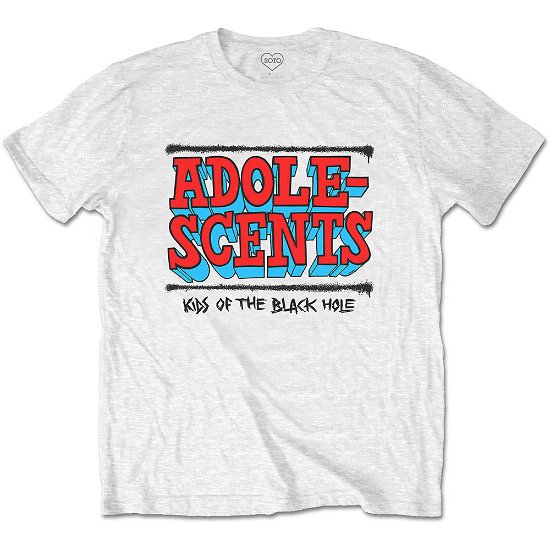 Cover for Adolescents - The · The Adolescents Unisex T-Shirt: Kids Of The Black Hole (T-shirt) [size S] [White - Unisex edition]