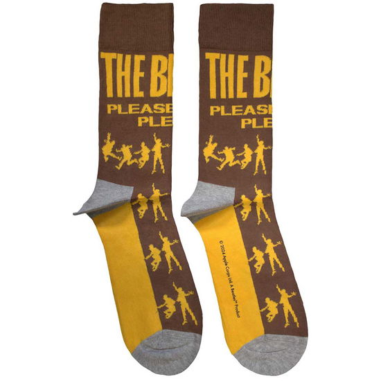 Cover for The Beatles · The Beatles Unisex Ankle Socks: Please Please Me Silhouettes (Brown) (CLOTHES) (2024)