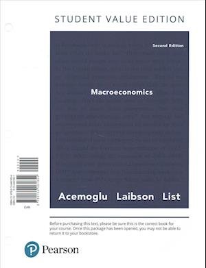 Macroeconomics, Student Value Edition Plus MyEconLab with Pearson EText -- Access Card Package - Daron Acemoglu - Kirjat - Pearson Education - 9780134641911 - maanantai 17. heinäkuuta 2017