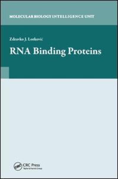 Cover for Zdravko Lorkovic · RNA Binding Proteins (Paperback Book) (2019)