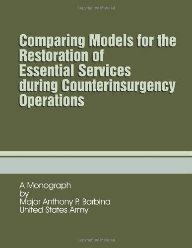 Cover for Maj Anthony P. Barbina · Comparing Models for the Restoration of Essential Services During Counterinsurgency Operations (Paperback Bog) (2012)