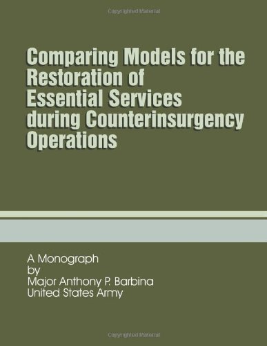 Cover for Maj Anthony P. Barbina · Comparing Models for the Restoration of Essential Services During Counterinsurgency Operations (Taschenbuch) (2012)