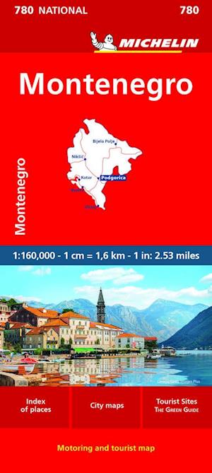 Montenegro - Michelin National Map 780 - Michelin - Bøker - Michelin Editions des Voyages - 9782067259911 - 12. oktober 2023