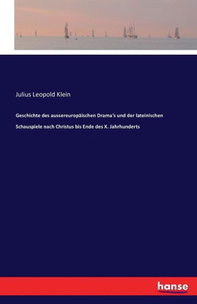 Cover for Klein · Geschichte des aussereuropäischen (Buch) (2016)