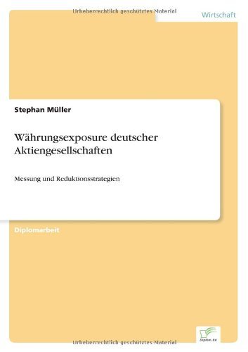 Cover for Stephan Muller · Wahrungsexposure Deutscher Aktiengesellschaften (Pocketbok) [German edition] (2001)