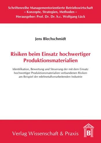 Cover for Blechschmidt · Risiken beim Einsatz hochw (Buch) (2011)