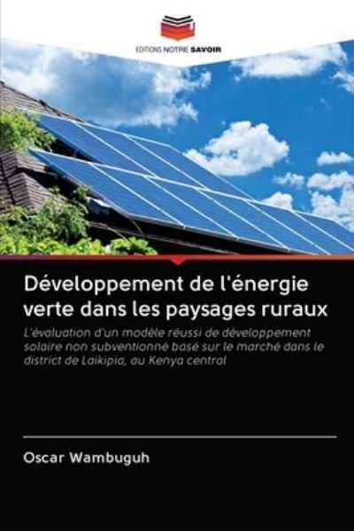 Cover for Wambuguh · Développement de l'énergie ver (Buch) (2020)