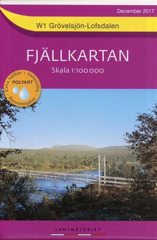 Cover for Fjällkartan W 01 · Grövelsjön - Lofsdalen 1:100 000 (Gebundenes Buch) (2013)