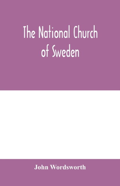 Cover for John Wordsworth · The national church of Sweden (Paperback Book) (2020)