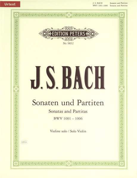 Sonatas and Partitas for Violin Solo BWV 1001-1006 - Bach - Bøger - Edition Peters - 9790014078911 - 12. april 2001