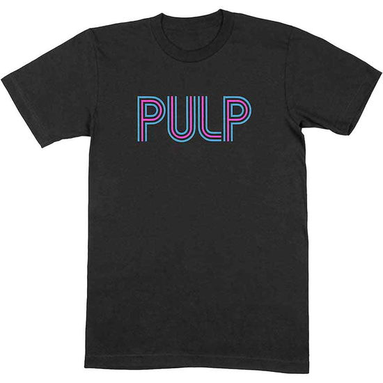 Cover for Pulp · Pulp Unisex T-Shirt: Intro Logo (Black) (T-shirt)