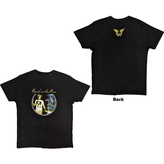 Cover for Paul McCartney · Paul McCartney Unisex T-Shirt: Wings Band on the Run (Back Print) (T-shirt)