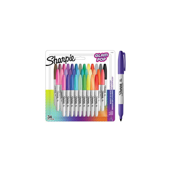 Cover for Sharpie · Sharpie Marker Permanentmarker Fine Glam Pop 6er B (ACCESSORY) (2024)