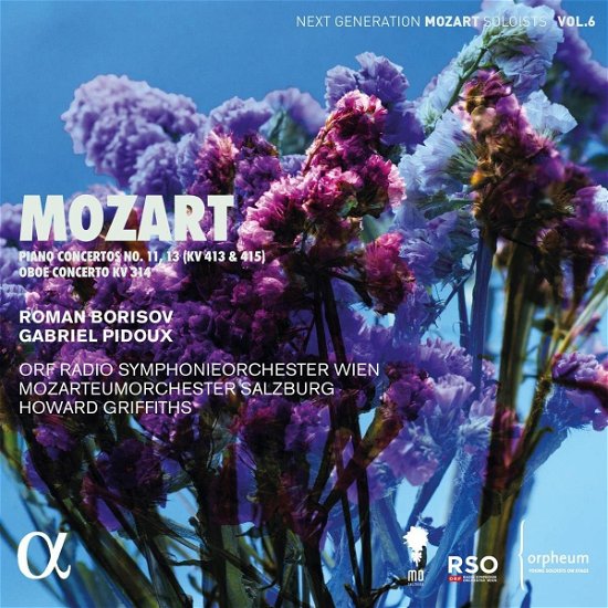 Roman Borisov / Gabriel Pidoux / Orf Radio-symphonieorchester Wien / Mozarteumorchester Salzburg / Howard Griffiths · Mozart Piano Concertos No. 11 / 13 (Kv413 & 415) & Oboe Concerto Kv 314 (CD) (2023)