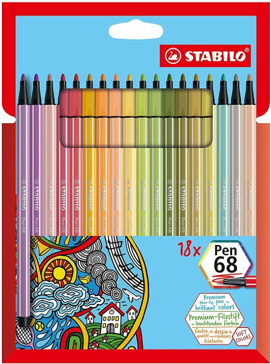 Cover for Stabilo · STABILO Pen 68 Etui 18st. (Leketøy)