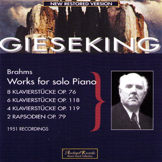 Cover for Gieseking · Klavierwerke op.76, op.118, op.119, op.79 Archipel Klassisk (CD) (2000)