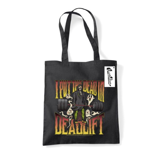 Cover for Letter Shoppe (I Put The Dead In Deadlift) Black Tote Bag (Paperback Book) (2024)