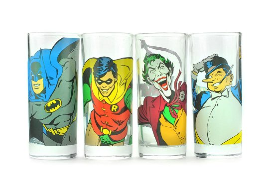 Characters Glass 4 Pack - Batman - Fanituote - HALF MOON BAY - 5055453441912 - 