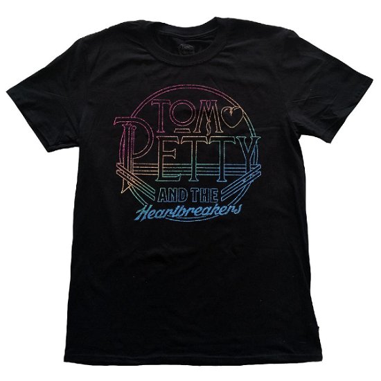Tom Petty & The Heartbreakers Unisex T-Shirt: Circle Logo - Tom Petty & The Heartbreakers - Mercancía -  - 5056368678912 - 