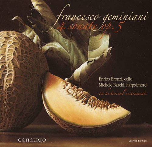 4 Sonate for cello and basso continuo op.5 - Bronzi / Barchi - Musikk - Concerto Classics - 8012665202912 - 6. desember 2020