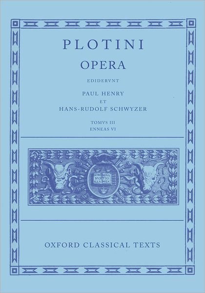 Cover for Paul Henry · Plotinus III. Ennead VI - Oxford Classical Texts (Landkart) (1983)