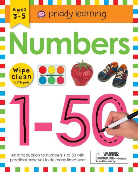 Cover for Roger Priddy · Wipe Clean Workbook: Numbers 1-50: Ages 3-5; wipe-clean with pen - Wipe Clean Learning Books (Spiral Book) (2017)