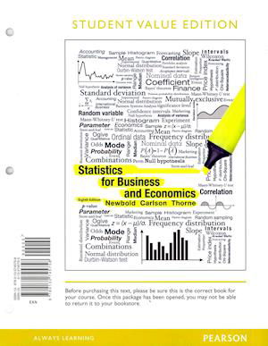 Cover for Paul Newbold · Statistics for Business and Economics, S (Pocketbok) (2013)