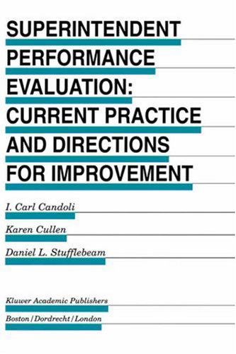 Cover for I. Carl Candoli · Superintendent Performance Evaluation: Current Practice and Directions for Improvement - Evaluation in Education and Human Services (Hardcover Book) [1997 edition] (1997)