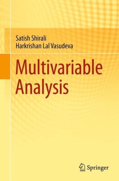 Cover for Satish Shirali · Multivariable Analysis (Paperback Book) (2010)